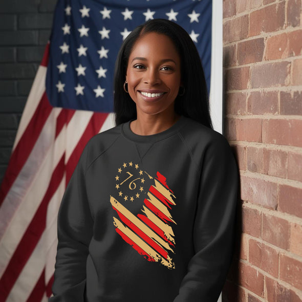 American 1776 Flag Sweatshirt